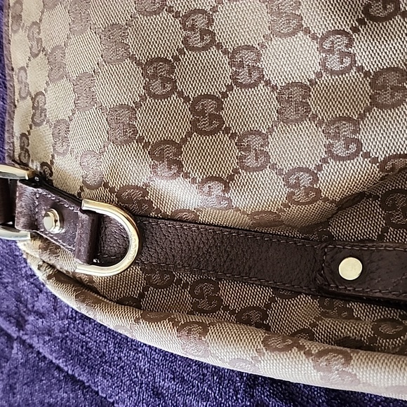 Gucci Authentic and Pre-loved Bronze Abbey Monogram Canvas Tote - Picture 13 of 16